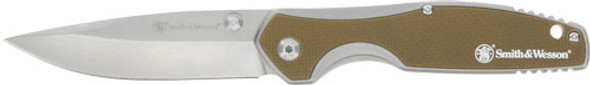 ASSIST G10 SCALES HANDLES&W KNIFE CLEFT 3.25" SPRING 