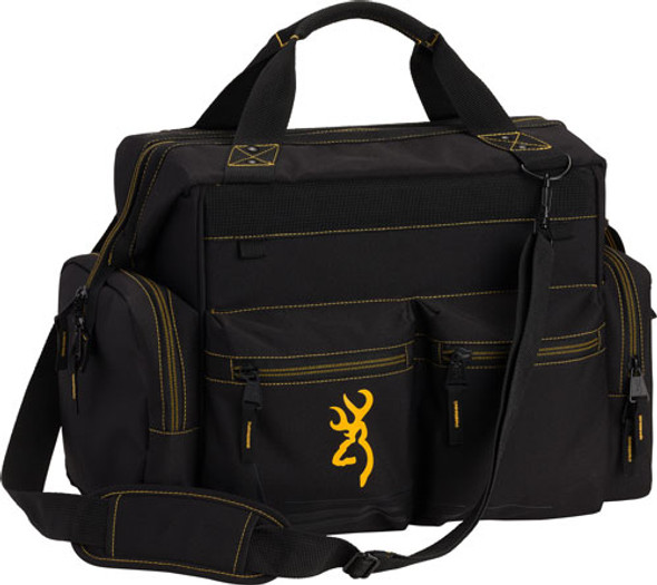 STRAP 18"WX12.5"HX11"D BLACKBROWNING RANGE BAG W/CARRY 