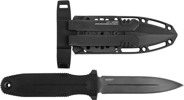 4.77" DBL EDGE BLADE BLACKOUT!SOG KNIFE PENTAGON FX BLACKOUT 