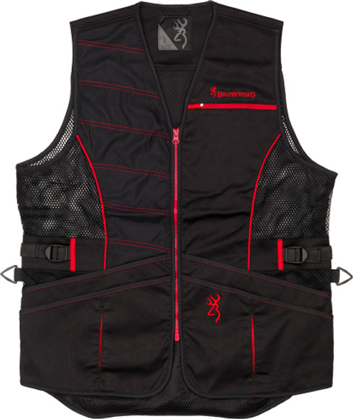R-HAND LG BLACK/RED TRIMBROWNING ACE SHOOTING VEST 