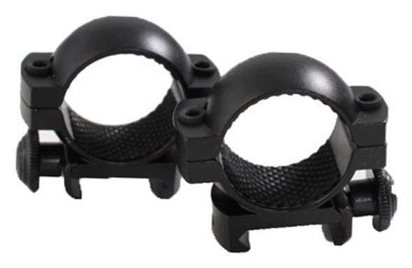 MEDIUM MATTE BLACKTRADITIONS RINGS 1" WEAVER 