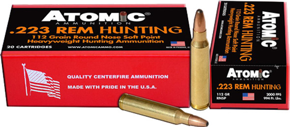 POINT 20RD 10BX/CSATOMIC 223 REM 112GR RN SOFT 