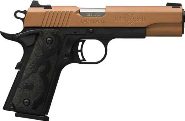 380ACP 4.25" FS 8RD COPPER!BROWNING 1911-380 BLACK LABEL 