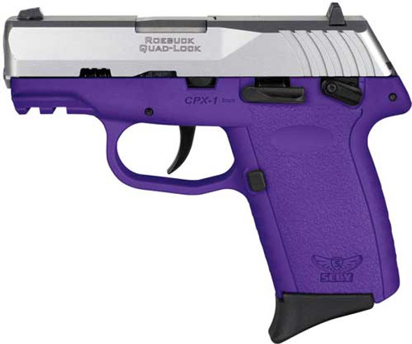 10RD SS/PURPLE MANUAL SAFETYSCCY CPX1-TT PISTOL GEN 3 9MM 