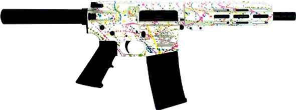 7.5" NITRIDE SPLATTER WHITEGLFA AR15 PISTOL 223 WYLDE 