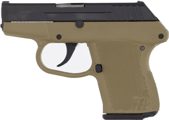 7SH BLUED/TAN GRIPKEL-TEC P-32 32ACP DA FS 