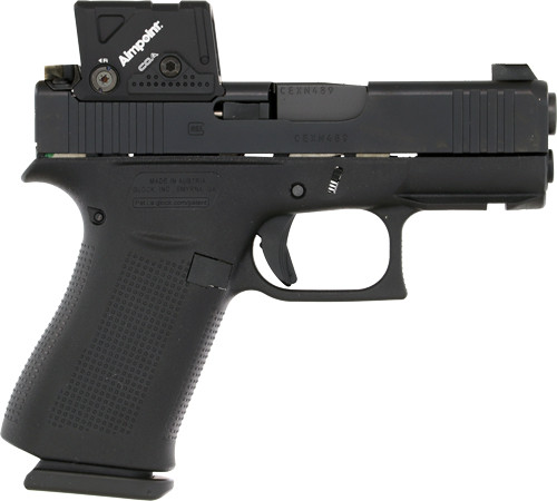 AIMPOINT COA BLACK FRONT RAILSGLOCK 43X MOS8 9MM FS 10RD 