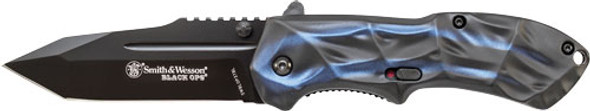 BLUE HANDLE TANTO MAGIC ASSISTS&W KNIFE BLACK OPS 3RD GEN. 