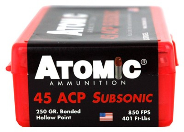 JHP 50RD 10BX/CSATOMIC 45 ACP 250GR SUBSONIC 
