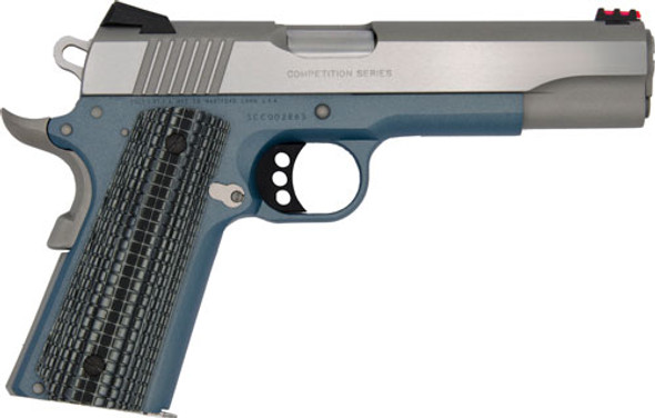 5" BLUE TITANIUM/SS ADJ G10COLT GOVT COMPETITION 45ACP 