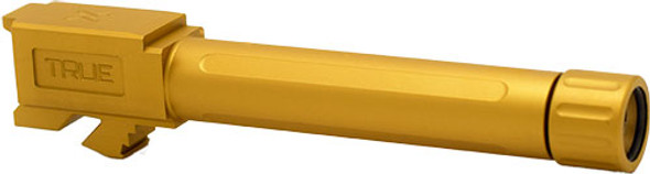 GOLD TIN FOR GLOCK 19TRUE PRECISION THREADED BARREL 