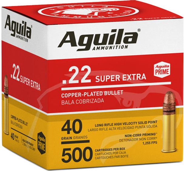 PLATED LRN 1255FPS 500RD 4BX/CAGUILA HIGH-VEL 22LR 40GR 