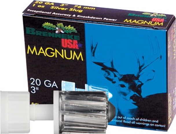 20GA 3" 1OZ SLUG 5RD 50BX/CSBRENNEKE USA CLASSIC MAGNUM 