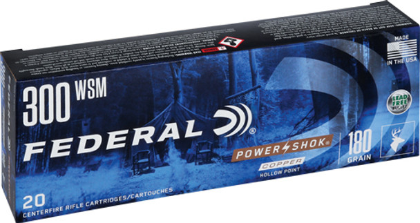 180GR SP 20RD 10BX/CSFEDERAL POWER-SHOK 300 WSM 