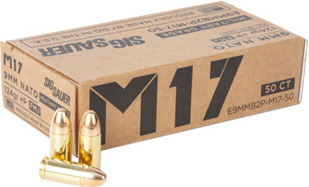 50RD 10BX/CSSIG M17 9MM LUGER +P 124GR FMJ 