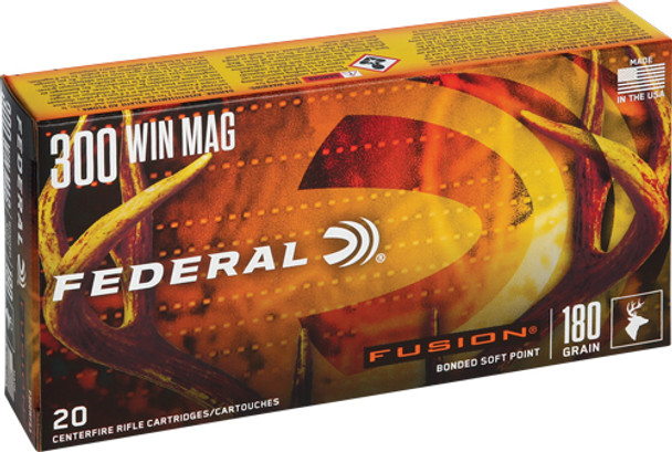 180GR FUSION 20RD 10BX/CSFEDERAL FUSION 300 WIN MAG 