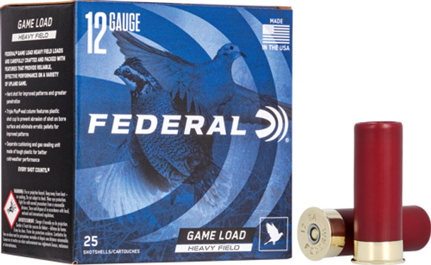 1 1/8OZ #6 25RD 10BX/CSFEDERAL GAME SHOK 12GA 2.75" 