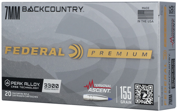 ASCENT 20RD 10BX/CSFEDERAL 7MM BC 155GR TERMINAL 