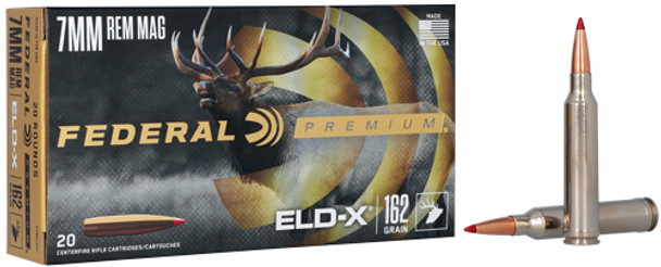 162GR ELDX 20RD 10BX/CSFEDERAL PREMIUM 7MM REM MAG 