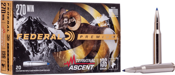 ASCENT 20RD 10BX/CSFEDERAL 270 WIN 136GR TERMINAL 