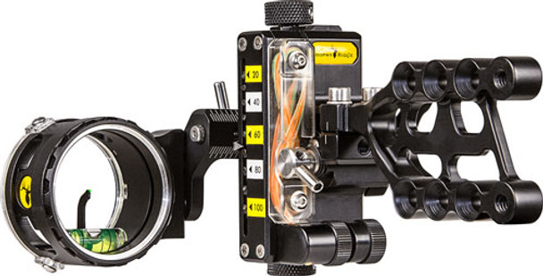 ONE PRO 1-PIN .019 RH BLACK!TROPHY RIDGE BOW SIGHT REACT 