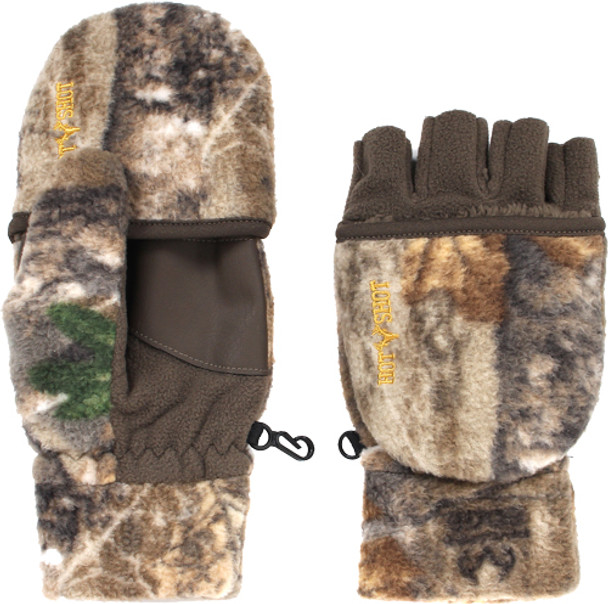 MITTEN FLEECE INSUL RT-APX LGHOT SHOT HF2 BULLS-EYE POP-TOP 