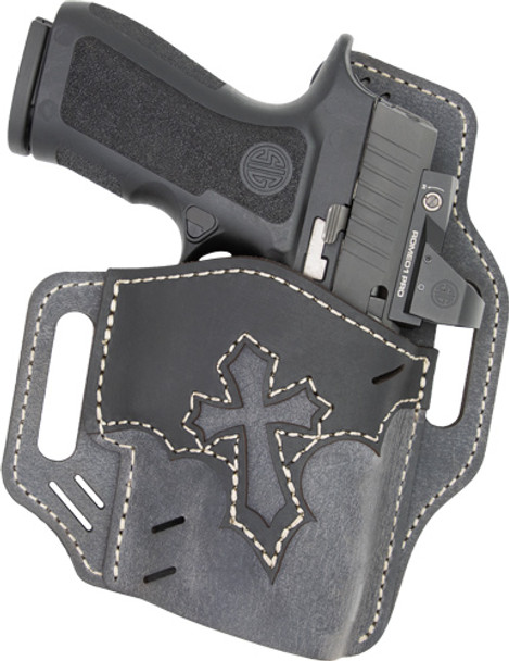 OWB HOLSTER GREY/BLACK SIZE 3!VERSACARRY COMPOUND ARC ANGEL 