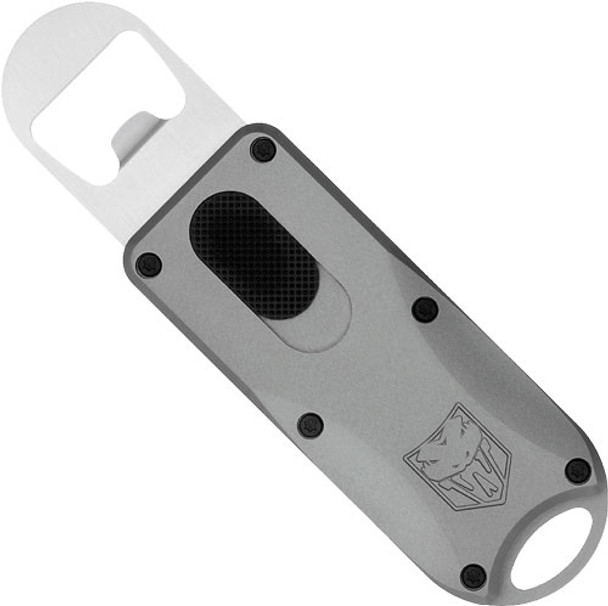 GREY 4.62" OAL W/LANYARD LOOPCOBRATEC OTF BOTTLE OPENER 