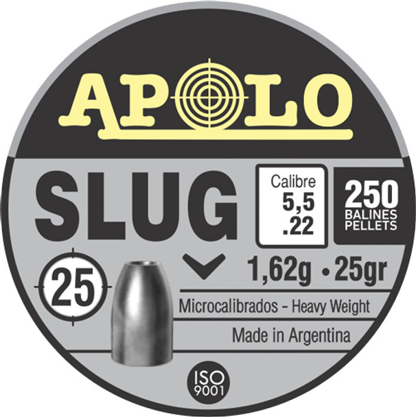 250 PACKHATSAN APOLO 22 SLUG 25 GRAIN 