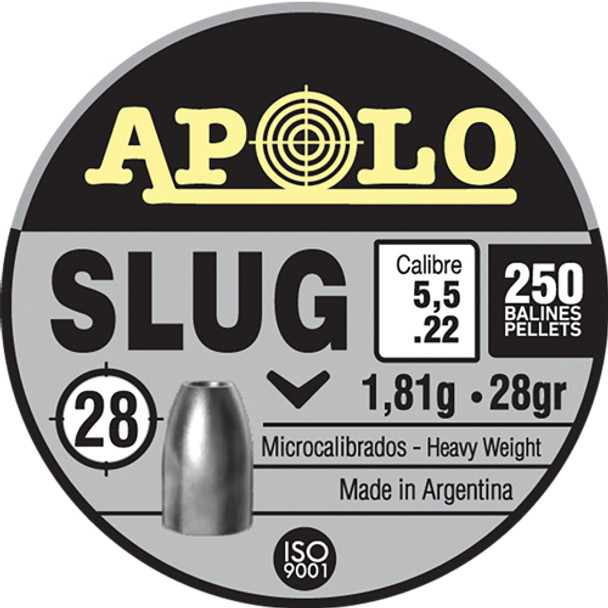 250 PACKHATSAN APOLO 22 SLUG 28 GRAIN 