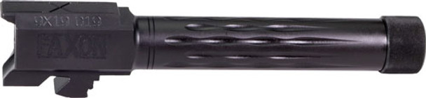 FLAME FLUTED THREADED BLKFAXON FITS GLOCK 19 BARREL 9MM 