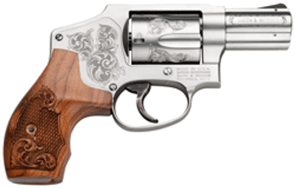 SS MACHINE ENGRAVED W/CASES&W 640 357 2.125" FS 5-SHOT 
