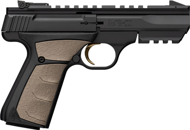 22LR 4" BLACK/FDE W/PIC RAIL*BROWNING BUCKMARK BLACK LABEL 