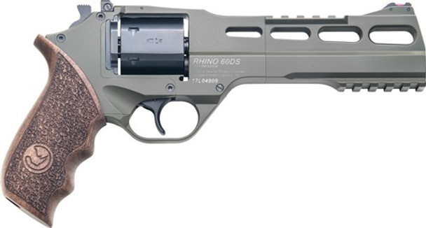 6" ADJ. SIGHT ODG/WALNUTCHIAPPA RHINO 60DS 357MAG 