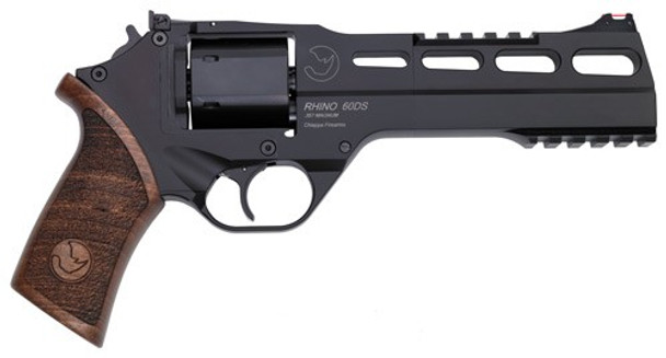 6" ADJ. SIGHT BLACK/WALNUT.CHIAPPA RHINO 60DS 357MAG 