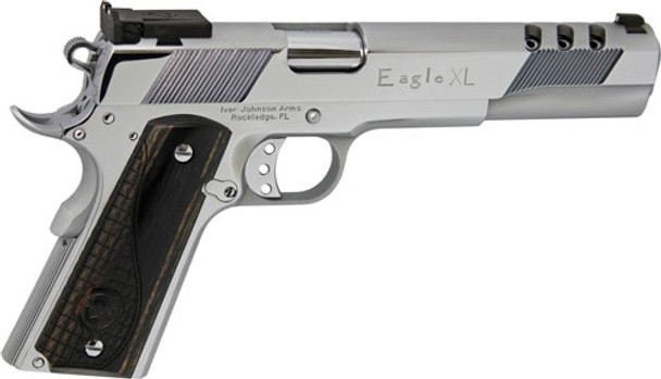 45ACP 6" ADJ POLISHED CHROMEIVER JOHNSON EAGLE XL PORTED 
