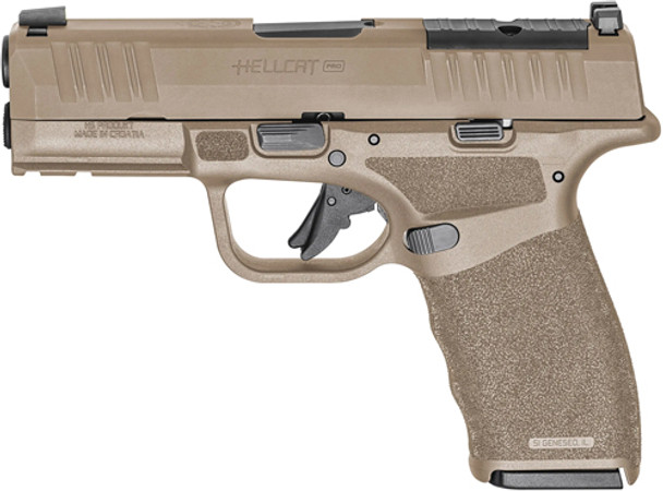 3.7" OPTICS READY 15/17RD FDESPRINGFIELD HELLCAT PRO 9MM 