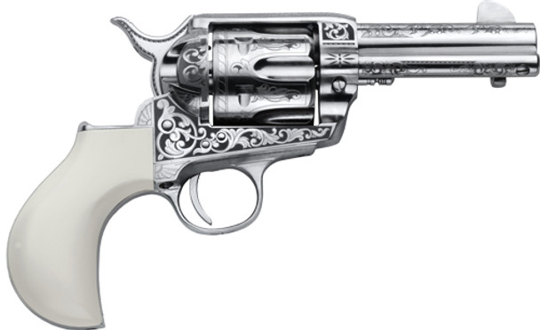 3.5" NICKEL ENGRAVED B-HEADCIMARRON HUCKLEBERRY 45LC 