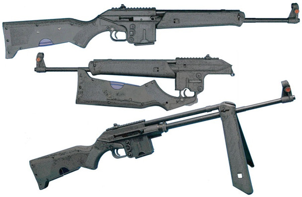 10-SHOT BLACK POLYMERKEL-TEC SU16A RIFLE 5.56MM 