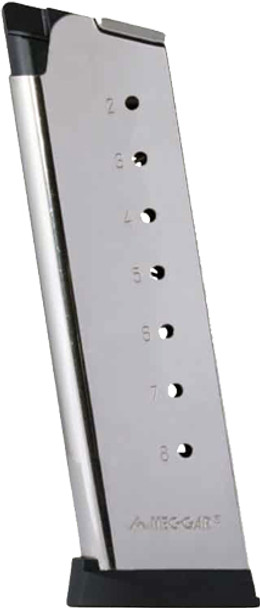 45ACP 8RD NICKEL FITS GOVTIVER JOHNSON MAGAZINE 1911 