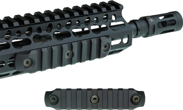 4" RAIL BLACKBCM RAIL SECTION--NYLON KEYMOD 