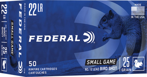 50RD 50BX/CSFEDERAL 22LR #12 LEAD BIRDSHOT 