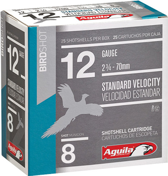 1-1/8OZ #8 250RD CASE LOTAGUILA SHOTSHELL 12GA 2.75" 