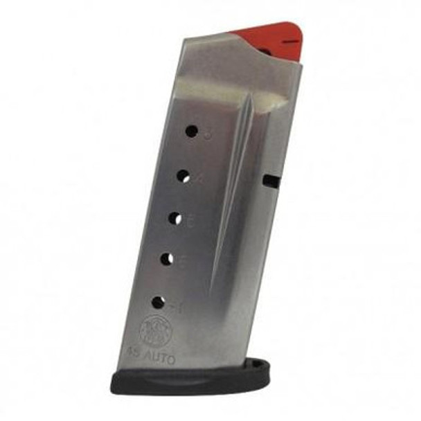 Smith & Wesson M&P Shield Handgun Magazine Stainless Steel .45 Auto 6/rd