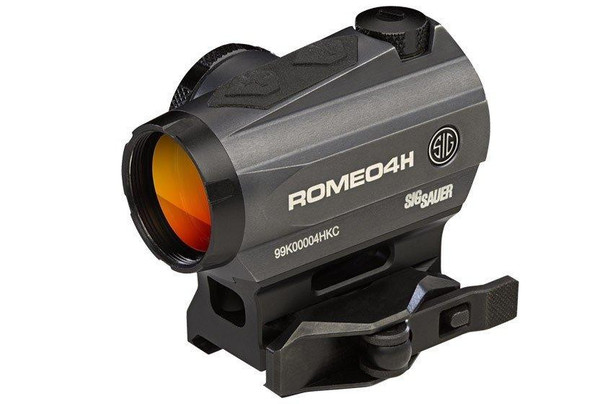Sig Sauer ROMEO4H Red Dot Sight - 1x30mm 2 MOA Red Dot Ballistic Circle Dot Reticle Graphite