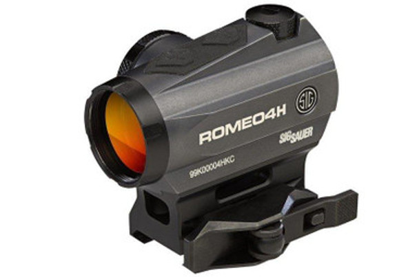 Sig Sauer ROMEO4H Red Dot Sight - 1x30mm 2 MOA Red Dot Ballistic Circle Dot Reticle Graphite