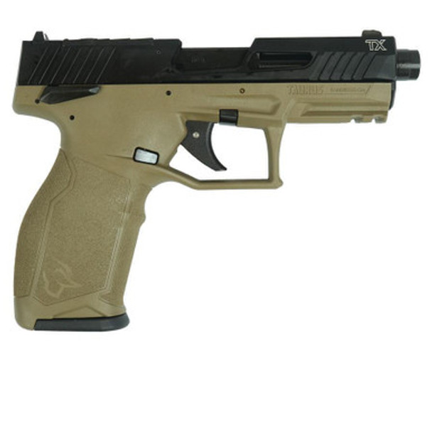 Taurus 2TX22 TORO Handgun .22 LR 16(1)&22(1)rd Magazines 4.6" Threaded Barrel Black Slide/FDE Frame