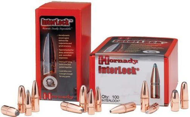 Hornady InterLock Bullets .30 cal .308" 180 gr BTSP 100/ct