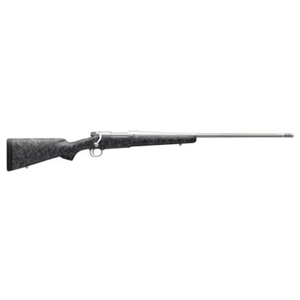 Winchester Model 70 Extreme Weather Rifle 6.8 Western 3rd Magazine 24" 9/16x24 Threaded Barrel Black and Stainless Steel