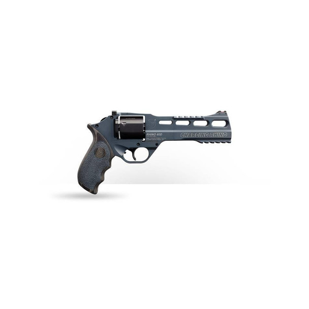 Chiappa Charging Rhino Gen II 60DS Handgun 9mm Luger 6rd Capacity 6" Barrel Slate Cerakote 3 Moon Clips